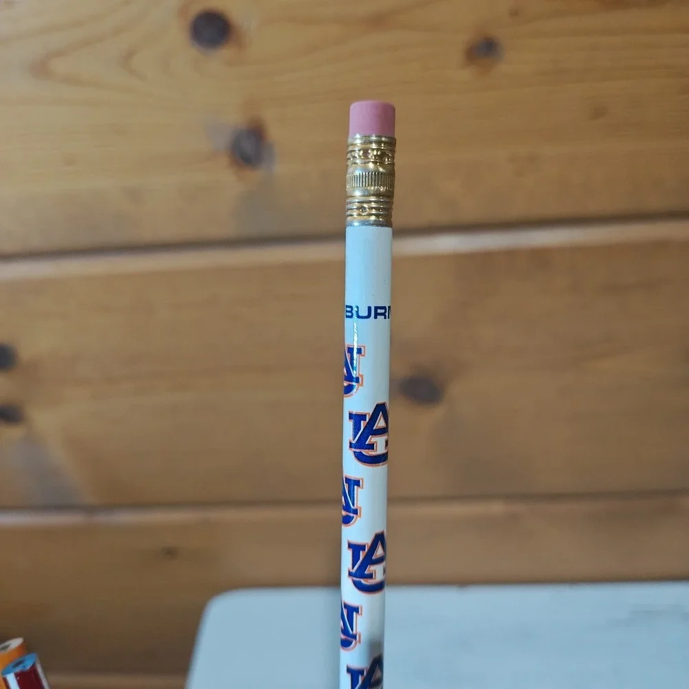 Vintage 1980s 80s Auburn University Tigers War Eagles Pencil Set of 5
